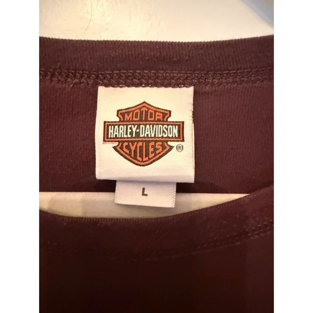 Harley Davidson Long Sleeve Top size Large EUC - Picture 3 of 4